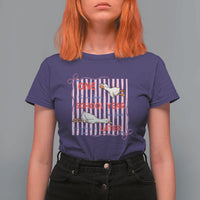 Striped One School Year Later T Shirt For Women Funny Goose Teacher Summer