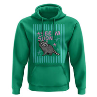 Striped Funny See Ya Soon Racoon Hoodie Last Day Of School Teacher