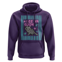 Striped Funny See Ya Soon Racoon Hoodie Last Day Of School Teacher
