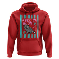 Striped Funny See Ya Soon Racoon Hoodie Last Day Of School Teacher