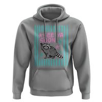 Striped Funny See Ya Soon Racoon Hoodie Last Day Of School Teacher