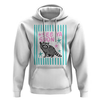 Striped Funny See Ya Soon Racoon Hoodie Last Day Of School Teacher