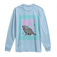Striped Funny See Ya Soon Racoon Long Sleeve Shirt Last Day Of School Teacher
