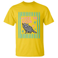 Striped Funny See Ya Soon Racoon T Shirt Last Day Of School Teacher