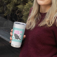 Striped Funny See Ya Soon Racoon Tumbler Cup Last Day Of School Teacher