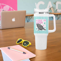 Striped Funny See Ya Soon Racoon Tumbler With Handle Last Day Of School Teacher