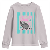 Striped Funny See Ya Soon Racoon Youth Sweatshirt Last Day Of School Teacher