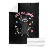 See Ya Soon Raccoon Throw Blanket Funny Raccoon Graduation 2026