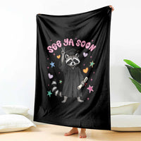 See Ya Soon Raccoon Throw Blanket Funny Raccoon Graduation 2026