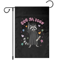 See Ya Soon Raccoon Garden Flag Funny Raccoon Graduation 2026