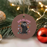 See Ya Soon Raccoon Ceramic Ornament Funny Raccoon Graduation 2026