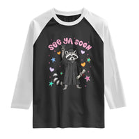 See Ya Soon Raccoon Raglan Shirt Funny Raccoon Graduation 2026