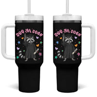 See Ya Soon Raccoon Tumbler With Handle Funny Raccoon Graduation 2026