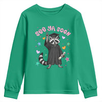 See Ya Soon Raccoon Youth Sweatshirt Funny Raccoon Graduation 2026