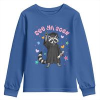 See Ya Soon Raccoon Youth Sweatshirt Funny Raccoon Graduation 2026