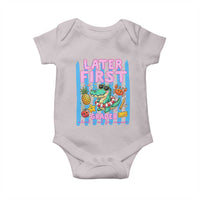 Later First Grader School's Out For Summer Baby Onesie Last Day Of School Later Gator Alligator