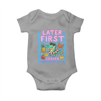Later First Grader School's Out For Summer Baby Onesie Last Day Of School Later Gator Alligator