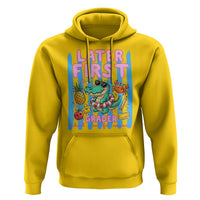 Later First Grader School's Out For Summer Hoodie Last Day Of School Later Gator Alligator