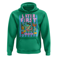 Later First Grader School's Out For Summer Hoodie Last Day Of School Later Gator Alligator