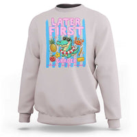Later First Grader School's Out For Summer Sweatshirt Last Day Of School Later Gator Alligator