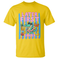 Later First Grader School's Out For Summer T Shirt Last Day Of School Later Gator Alligator