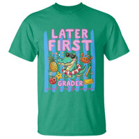 Later First Grader School's Out For Summer T Shirt Last Day Of School Later Gator Alligator
