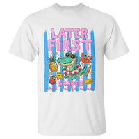 Later First Grader School's Out For Summer T Shirt Last Day Of School Later Gator Alligator