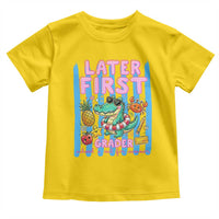 Later First Grader School's Out For Summer Toddler T Shirt Last Day Of School Later Gator Alligator