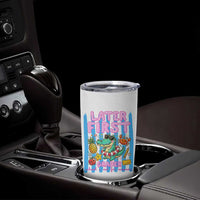 Later First Grader School's Out For Summer Tumbler Cup Last Day Of School Later Gator Alligator