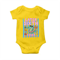 Later Sixth Grader School's Out For Summer Baby Onesie Last Day Of School Later Gator Alligator