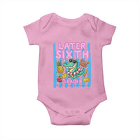 Later Sixth Grader School's Out For Summer Baby Onesie Last Day Of School Later Gator Alligator