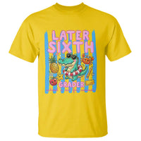 Later Sixth Grader School's Out For Summer T Shirt Last Day Of School Later Gator Alligator