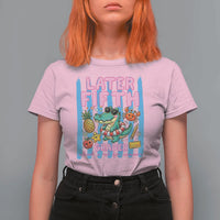 Later Fifth Grader School's Out For Summer T Shirt For Women Last Day Of School Later Gator Alligator