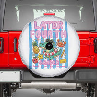 Later Fourth Grader School's Out For Summer Spare Tire Cover Last Day Of School Later Gator Alligator