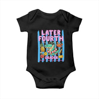 Later Fourth Grader School's Out For Summer Baby Onesie Last Day Of School Later Gator Alligator