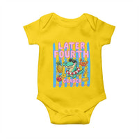 Later Fourth Grader School's Out For Summer Baby Onesie Last Day Of School Later Gator Alligator