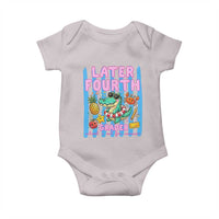 Later Fourth Grader School's Out For Summer Baby Onesie Last Day Of School Later Gator Alligator