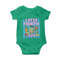Later Fourth Grader School's Out For Summer Baby Onesie Last Day Of School Later Gator Alligator