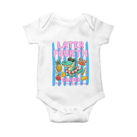 Later Fourth Grader School's Out For Summer Baby Onesie Last Day Of School Later Gator Alligator
