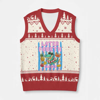 Later Fourth Grader School's Out For Summer V-Neck Knit Sweater Vest Last Day Of School Later Gator Alligator