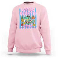 Later Fourth Grader School's Out For Summer Sweatshirt Last Day Of School Later Gator Alligator