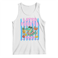 Later Fourth Grader School's Out For Summer Tank Top Last Day Of School Later Gator Alligator