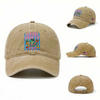 Later Fourth Grader School's Out For Summer Washed Cotton Baseball Cap Last Day Of School Later Gator Alligator