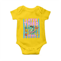 Later Third Grader School's Out For Summer Baby Onesie Last Day Of School Later Gator Alligator