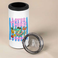 Later Third Grader School's Out For Summer 4 in 1 Can Cooler Tumbler Last Day Of School Later Gator Alligator