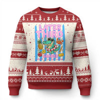 Later Third Grader School's Out For Summer Ugly Christmas Sweater Last Day Of School Later Gator Alligator