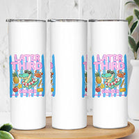 Later Third Grader School's Out For Summer Skinny Tumbler Last Day Of School Later Gator Alligator