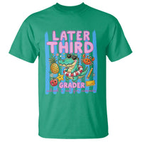 Later Third Grader School's Out For Summer T Shirt Last Day Of School Later Gator Alligator