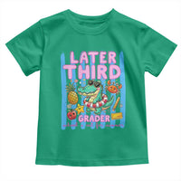 Later Third Grader School's Out For Summer Toddler T Shirt Last Day Of School Later Gator Alligator