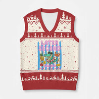 Later Second Grader School's Out For Summer V-Neck Knit Sweater Vest Last Day Of School Later Gator Alligator